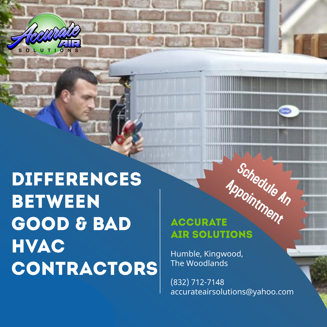 Differences Between Bad and Good HVAC Contractors